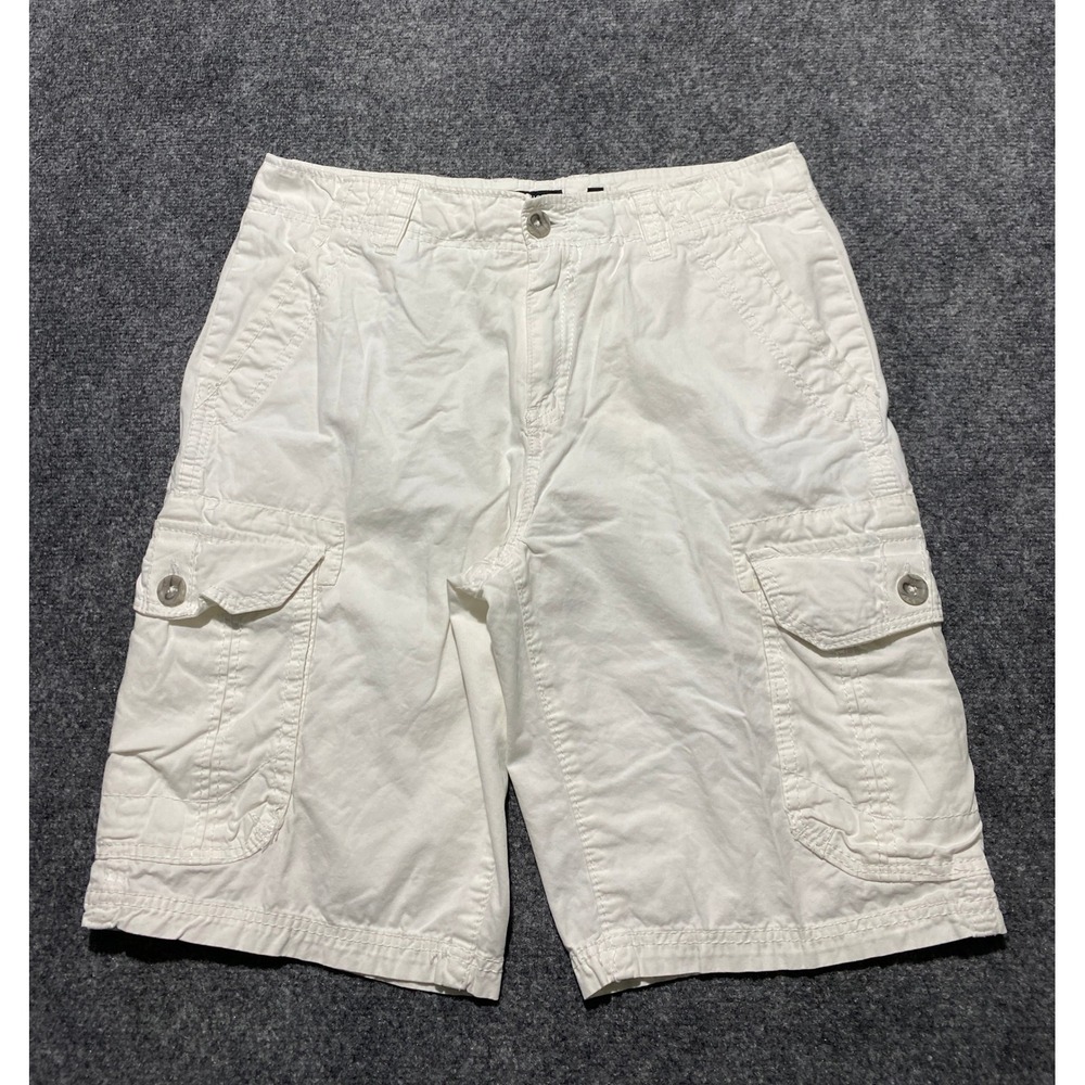 Union Mens White Cotton Cargo Shorts Size 34 Utility Gorpcore Skate Casual